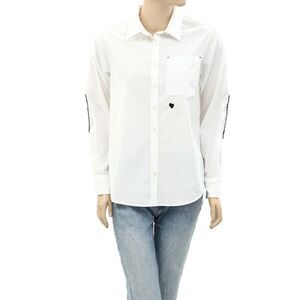 Kerri Rosenthal Mia Shirt Core Classic Tunic Top Buttondown Cotton XL NEW 283330